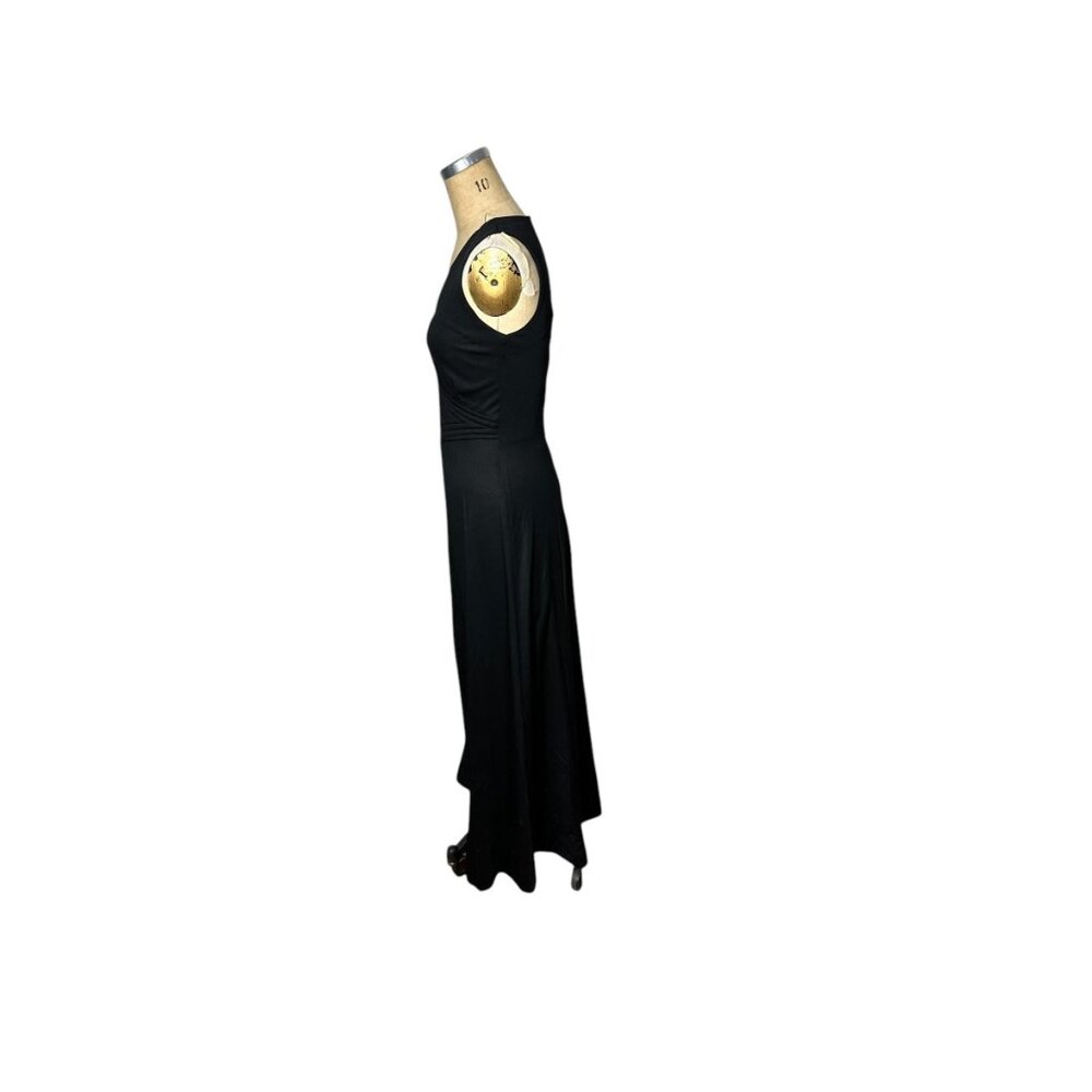 1960s 70s mod maxi dress with geo panel waist Size S/M - Picture 3 of 8